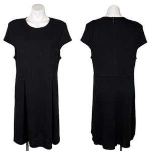 St. John Black Textured Dress